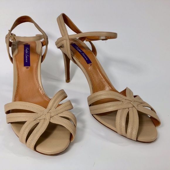 RALPH LAUREN PURPLE nude sandals